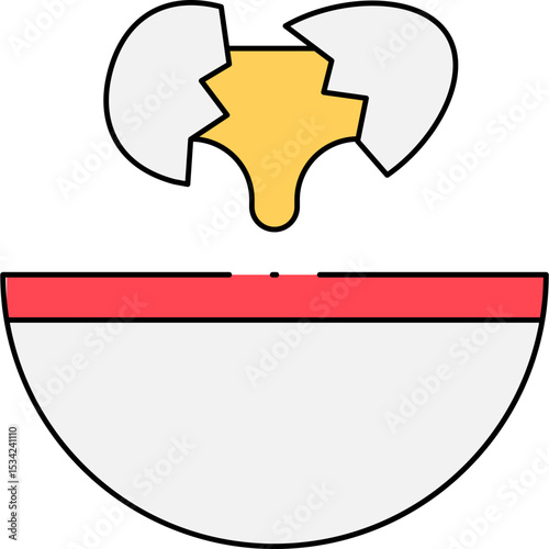 Egg single icon vector illustration