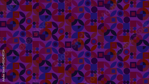 Abstract colorful seamless geometric pattern polygon mosaic vector background illustration. Modern geometric abstract seamless pattern vector background. Ornagte low poly background design.