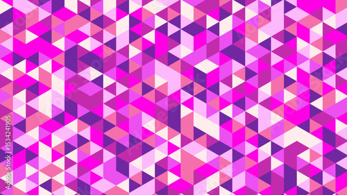 Abstract colorful seamless geometric pattern polygon mosaic vector background illustration. Modern geometric abstract seamless pattern vector background. Ornagte low poly background design.