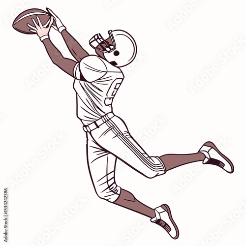 safety intercepting pass clay and blush uniform