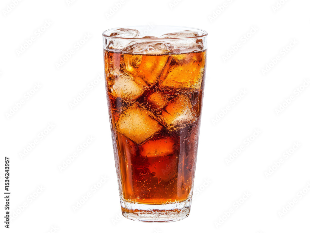 glass of cola with ice glass of cola with ice
