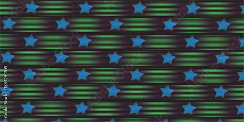 Image of red, white and blue stars and stripes on black background. Celebration, festivity and patriotism concept digitally generated image.
