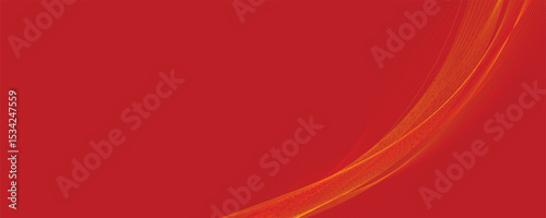 Abstract Red Wave Composition for Presentations and Social Media