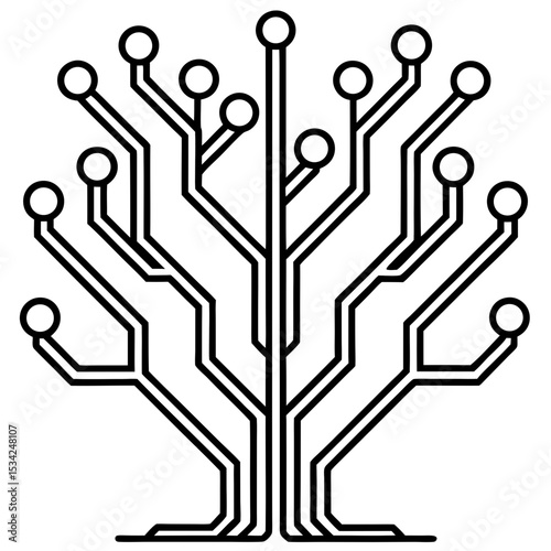 Digital Roots Circuit Art