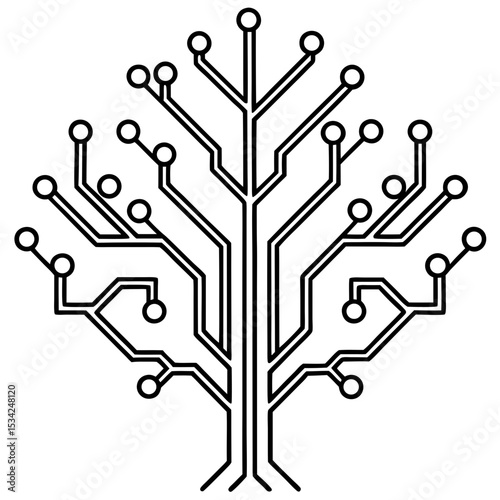 Digital Roots Circuit Art