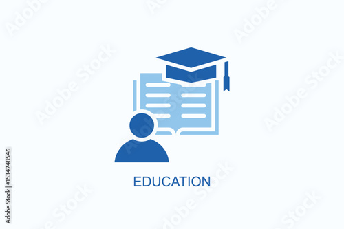 Education Icon Or Logo Isolated Vector Illustration