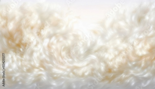 soft ivory and golden cream swirling fur texture background with delicate light reflections for luxury branding, elegant packaging, web design, textile print or digital wallpaper use

