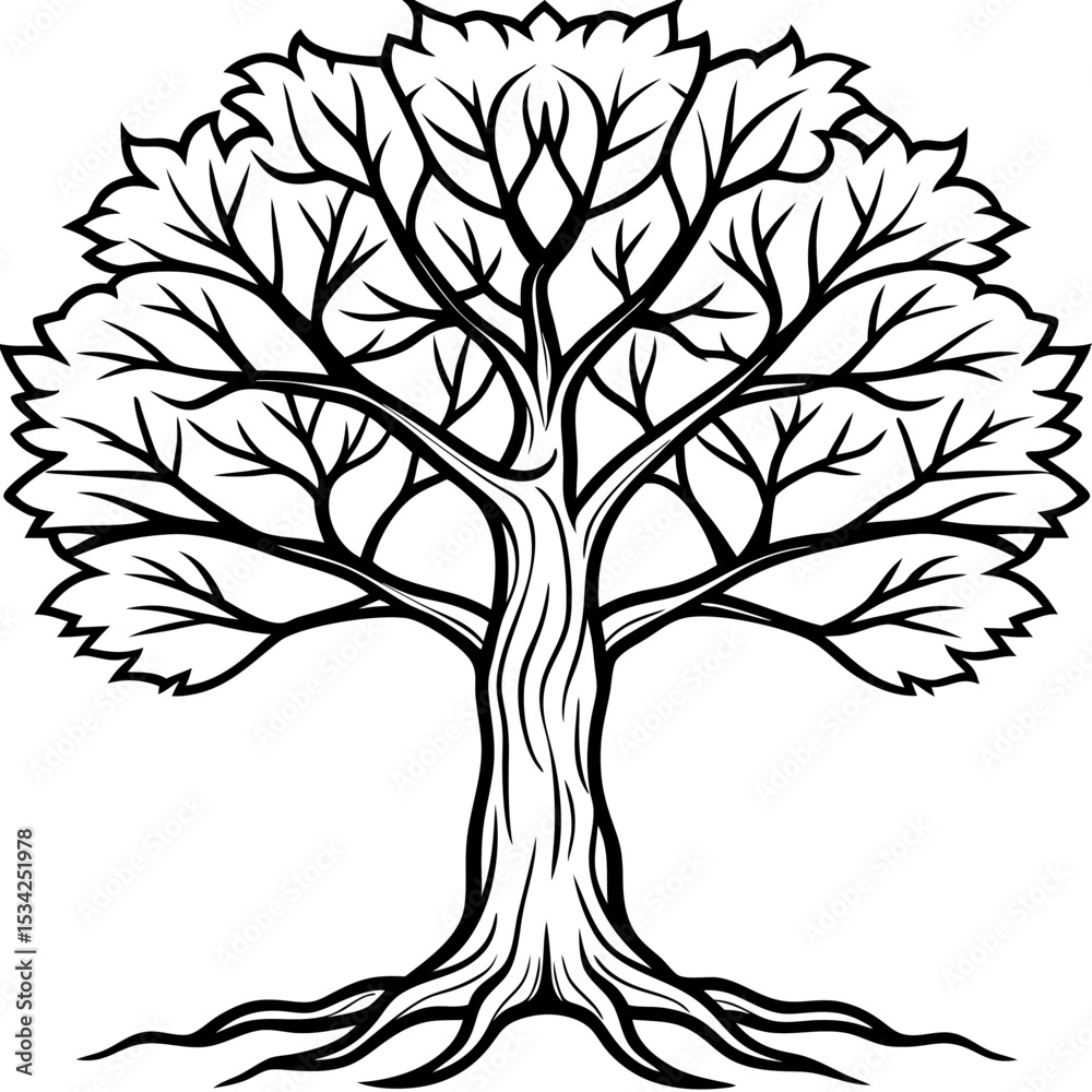 Obraz premium Fantasy Grove Silhouette Art