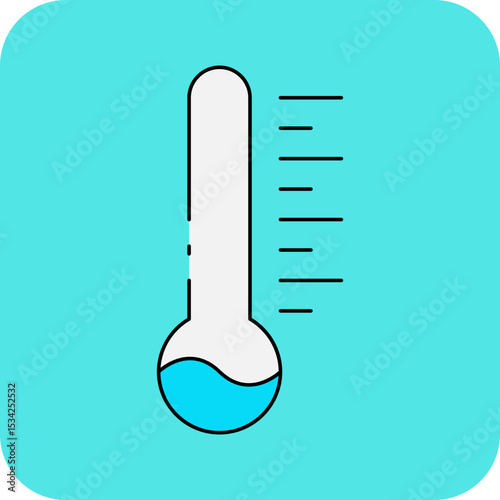 Tempreature single icon vector illustration