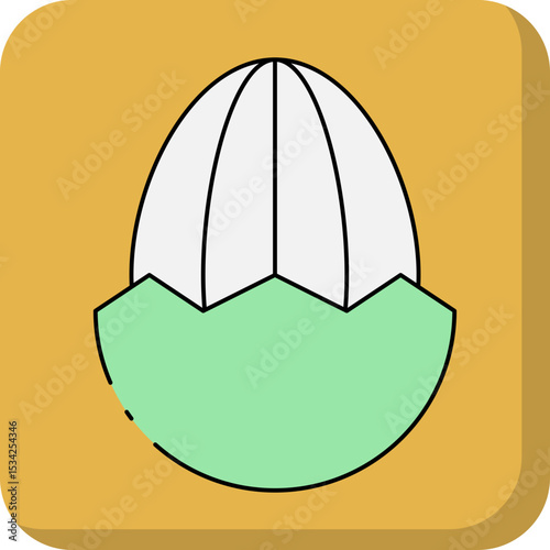 Orange squeezer single icon vector illustration