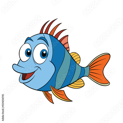 funny fish cartoon