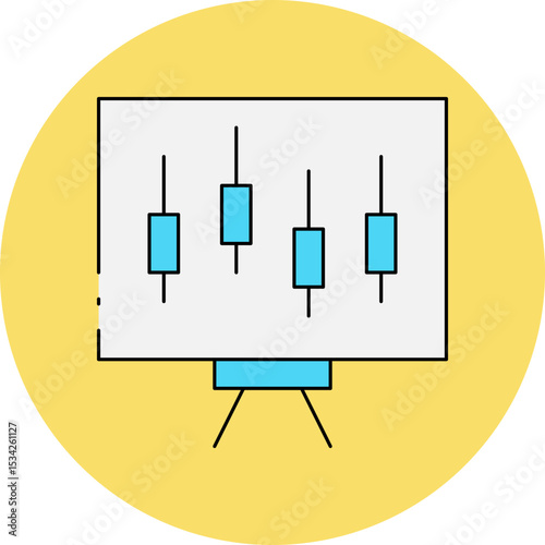 Stats single icon vector illustration