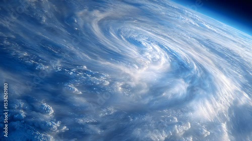 Wallpaper Mural Stunning Aerial View of a Powerful Atmospheric Vortex Over the Earth's Ocean Surface Torontodigital.ca