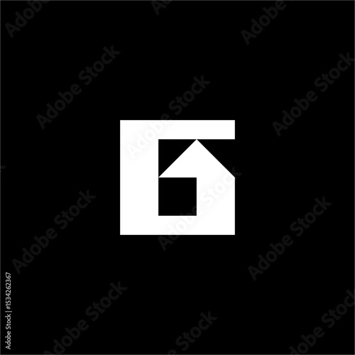 Modern G letter house logo that combines the letter G and house. A logo that is suitable for use in the real estate, home and general corporate sectors.