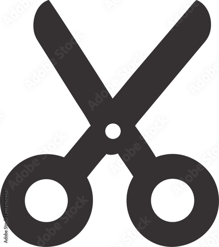 Scissors open silhouette icon