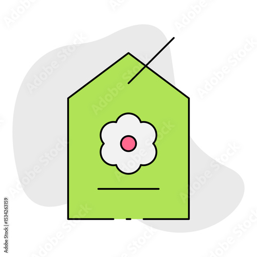 Tags single icon vector illustration