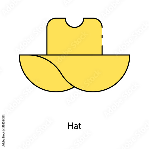 Hat single icon vector illustration