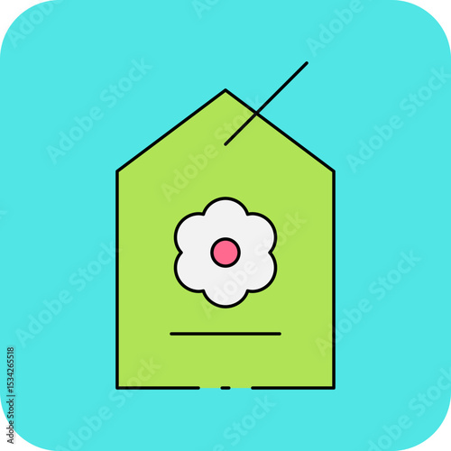 Tags single icon vector illustration