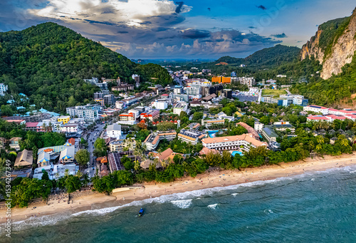 Aerial view of Ao Nang, Krabi, Thailand