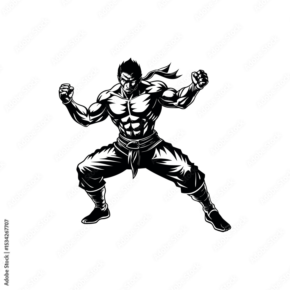 Obraz premium Vector Black Judo Silhouette Throwing Technique Illustration for Self-Defense Art Design