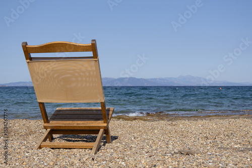 Fototapeta Naklejka Na Ścianę i Meble -  Nea Makri beach and sea Athens Greece