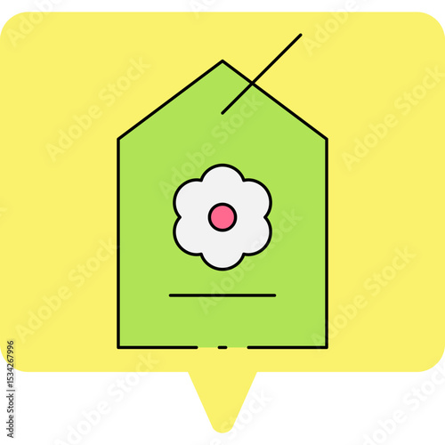 Tags single icon vector illustration