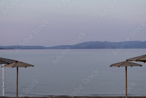 Fototapeta Naklejka Na Ścianę i Meble -  Nea Makri beach and sea Athens Greece