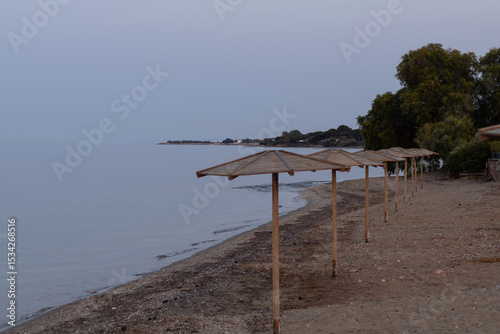 Fototapeta Naklejka Na Ścianę i Meble -  Nea Makri beach and sea Athens Greece
