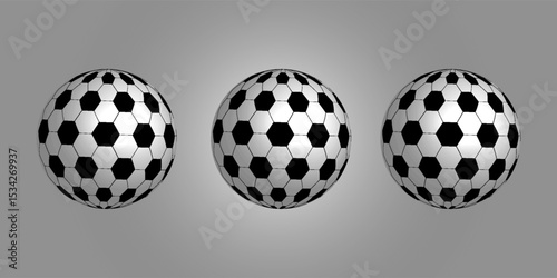Football or soccer ball flat vector icon simple black style