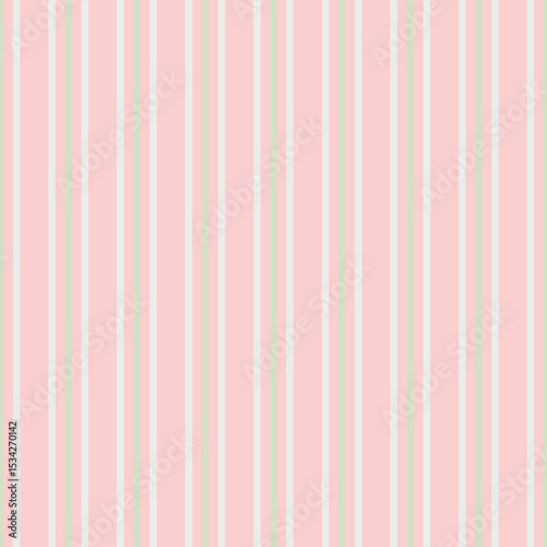 Stripes seamless pattern. Vertical peach and green shirt striped.