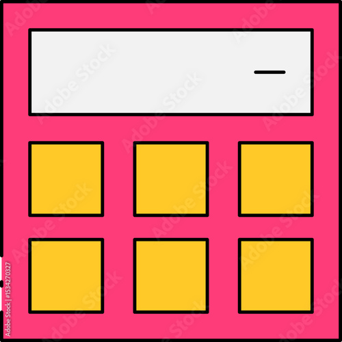 Calculator single icon vector illustration