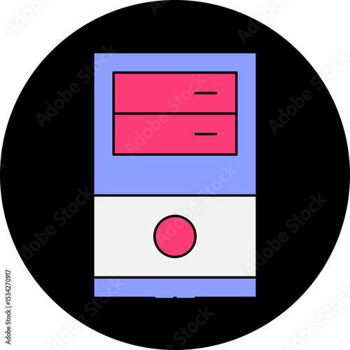 Drawer single icon vector illustration