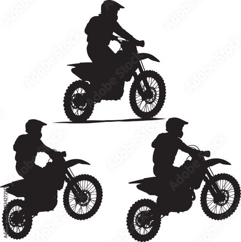 silhouette of a man riding a motorcycle