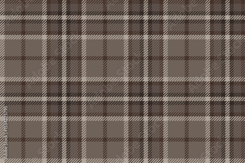 Seamless plaid fabric, brown, cream for textiles and clothing such as skirts, pants, aprons or other clothing that provides luxury and simplicity together perfectly.