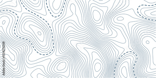 Abstract seamless pattern with lines and stylized height of the topographic contour in lines and topo graphic map design. Topology, Cartography or terrain path concept