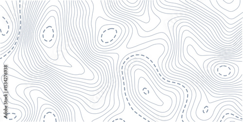 Abstract seamless pattern with lines and stylized height of the topographic contour in lines and topo graphic map design. Topology, Cartography or terrain path concept