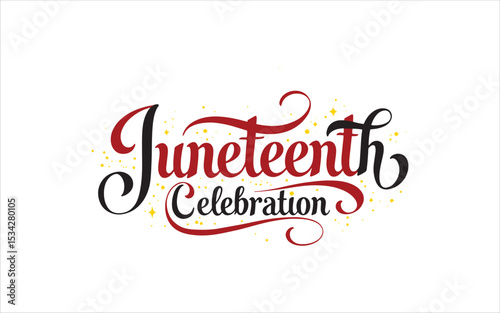Elegant Juneteenth Celebration – Cursive Flow