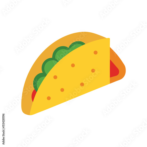 quesadilla delicious fast food item color vector illustration on white background