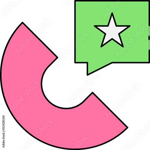 Call single icon vector illustration