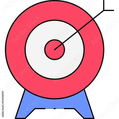 Target single icon vector illustration