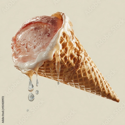 ice cream on a white background