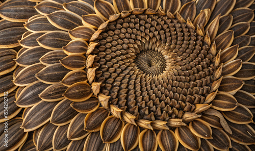 spiral-pattern-of-a-sunflower-s-seeds-------------