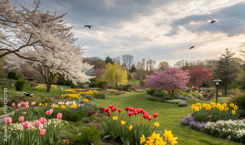 springtime-garden-in-full-bloom-------------------