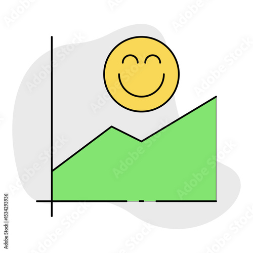 Growth single icon vector illustration