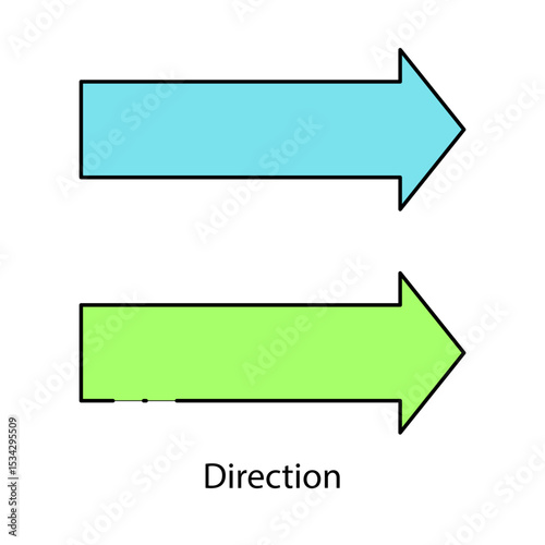 Direction single icon vector illustration