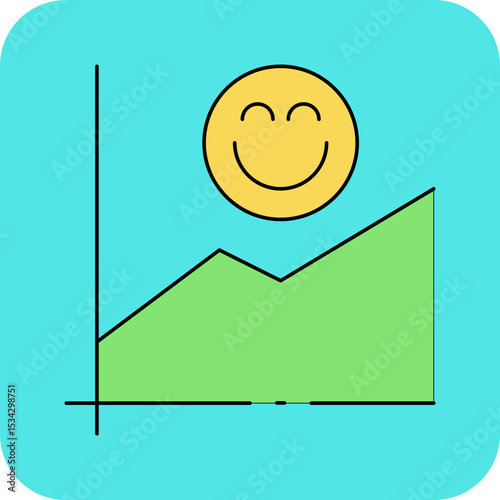 Growth single icon vector illustration