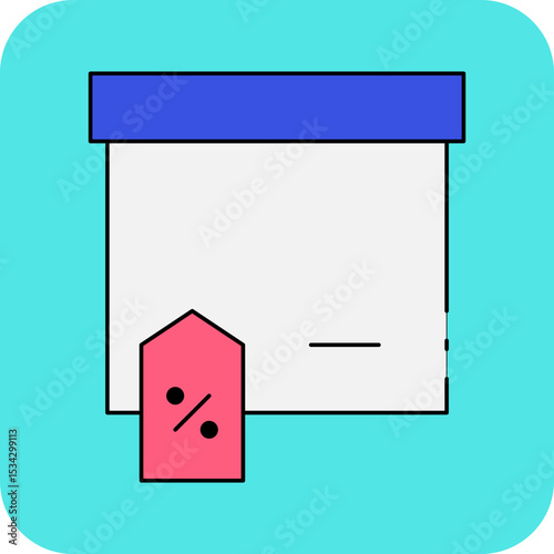 Tags single icon vector illustration