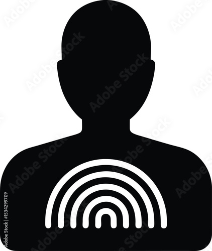 Biometric Scan Silhouette: Security

