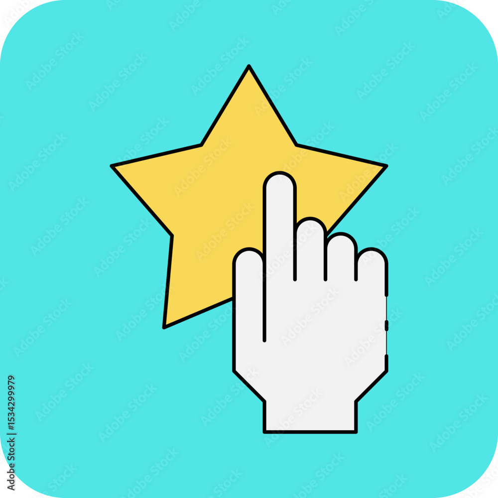 Fototapeta premium 1 star single icon vector illustration