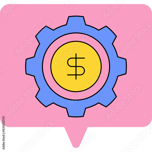 Setting single icon vector illustration